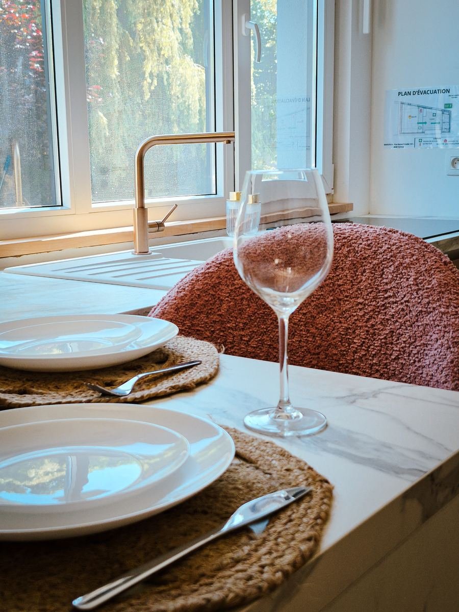Cuisine équipée et coin repas de Maison H