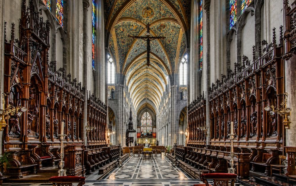 Intérieur de la Cathédrale Saint-Paul à Liège